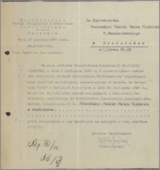 [Ministerstwo Wyznań Religijnych i Oświecenia Publicznego... Do Kierownictwa Pomorskiej Szkoły Sztuk Pięknych W. Szczeblewskiego w Grudziądzu ... z dnia 17 grudnia 1930 r.].