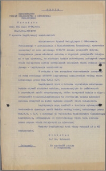 [Ministerstwo Wyznań Religijnych i Oświecenia Publicznego... w sprawie legitymacyj uczniowskich... z dnia 15 maja 1928 r. - odpis].