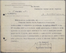 [Ministerstwo Wyznań Religijnych i Oświecenia Publicznego... Do Zarządui Pomorskiej Szkoły Sztuk Pięknych w Grudziądzu... z dnia 27 września 1927 r.].