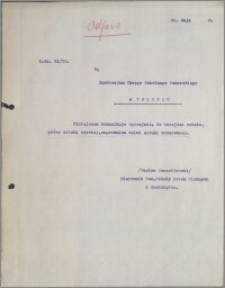 [Pomorska Szkoła Sztuk Pięknych w Grudziądzu... Do Kuratorjum Okręgu Szkolnego Pomorskiego w Toruniu... z dnia 28 maja 1930 r.].