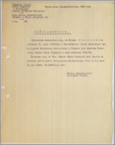 [Zaświadczenie dla Brunona Stachewicza... z dnia 24 października 1933 r.].