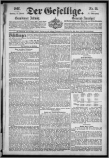 Der Gesellige : Graudenzer Zeitung 1897.01.17, Jg. 71, No. 14