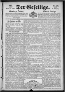 Der Gesellige : Graudenzer Zeitung 1897.01.24, Jg. 71, No. 20