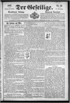 Der Gesellige : Graudenzer Zeitung 1897.01.26, Jg. 71, No. 21