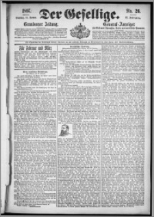 Der Gesellige : Graudenzer Zeitung 1897.01.31, Jg. 71, No. 26