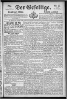Der Gesellige : Graudenzer Zeitung 1897.02.02, Jg. 71, No. 27