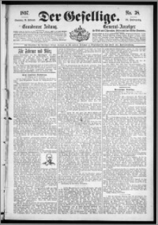 Der Gesellige : Graudenzer Zeitung 1897.02.14, Jg. 71, No. 38
