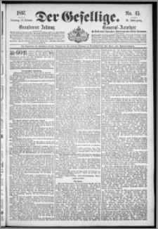 Der Gesellige : Graudenzer Zeitung 1897.02.23, Jg. 71, No. 45