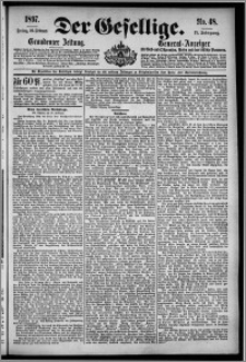 Der Gesellige : Graudenzer Zeitung 1897.02.26, Jg. 71, No. 48