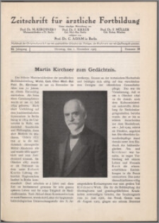 Zeitschrift für Ärztliche Fortbildung, Jg. 22 (1925) nr 23