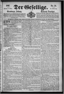 Der Gesellige : Graudenzer Zeitung 1897.03.10, Jg. 71, No. 58