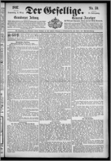 Der Gesellige : Graudenzer Zeitung 1897.03.11, Jg. 71, No. 59