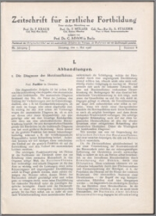 Zeitschrift für Ärztliche Fortbildung, Jg. 25 (1928) nr 9