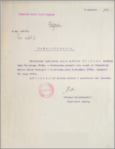 [Zaświadczenie dla Alfons Eichler ... z dnia 5 czerwca 1931 r.].