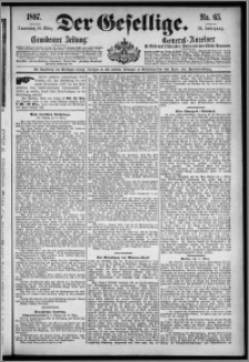 Der Gesellige : Graudenzer Zeitung 1897.03.18, Jg. 71, No. 65