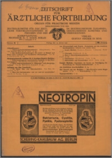Zeitschrift für Ärztliche Fortbildung, Jg. 29 (1932) nr 2