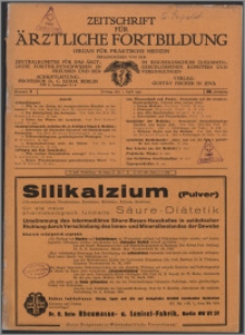 Zeitschrift für Ärztliche Fortbildung, Jg. 29 (1932) nr 7