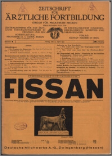 Zeitschrift für Ärztliche Fortbildung, Jg. 29 (1932) nr 8