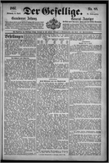 Der Gesellige : Graudenzer Zeitung 1897.04.14, Jg. 71, No. 88