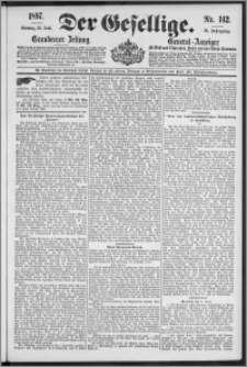 Der Gesellige : Graudenzer Zeitung 1897.06.20, Jg. 71, No. 142