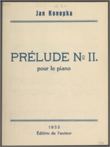 Prélude No 2 : pour le piano