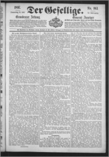 Der Gesellige : Graudenzer Zeitung 1897.07.15, Jg. 72, No. 163