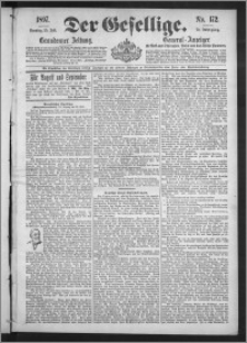 Der Gesellige : Graudenzer Zeitung 1897.07.25, Jg. 72, No. 172