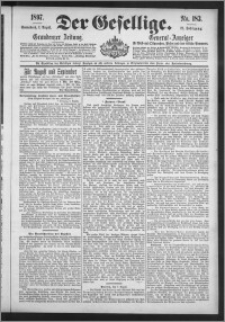 Der Gesellige : Graudenzer Zeitung 1897.08.07, Jg. 72, No. 183