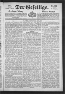 Der Gesellige : Graudenzer Zeitung 1897.08.18, Jg. 72, No. 192
