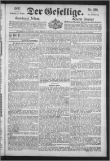 Der Gesellige : Graudenzer Zeitung 1897.08.25, Jg. 72, No. 198