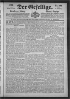 Der Gesellige : Graudenzer Zeitung 1897.08.27, Jg. 72, No. 200