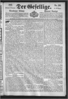 Der Gesellige : Graudenzer Zeitung 1897.09.15, Jg. 72, No. 216