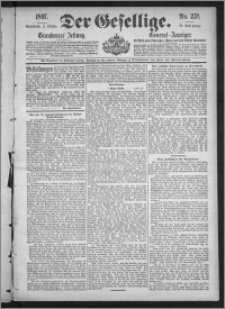 Der Gesellige : Graudenzer Zeitung 1897.10.02, Jg. 72, No. 231