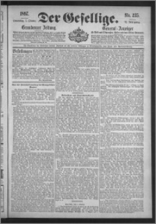 Der Gesellige : Graudenzer Zeitung 1897.10.07, Jg. 72, No. 235