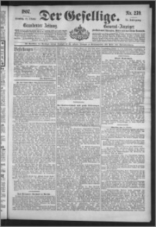 Der Gesellige : Graudenzer Zeitung 1897.10.12, Jg. 72, No. 239
