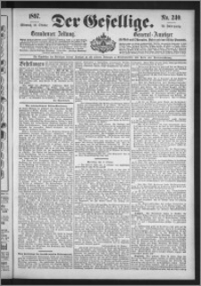 Der Gesellige : Graudenzer Zeitung 1897.10.13, Jg. 72, No. 240