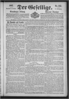 Der Gesellige : Graudenzer Zeitung 1897.10.30, Jg. 72, No. 255