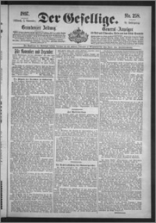 Der Gesellige : Graudenzer Zeitung 1897.11.03, Jg. 72, No. 258