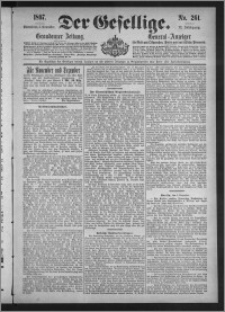 Der Gesellige : Graudenzer Zeitung 1897.11.06, Jg. 72, No. 261