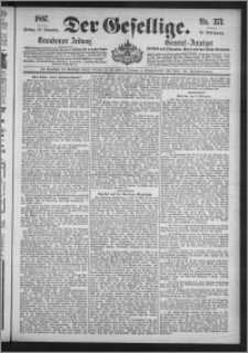 Der Gesellige : Graudenzer Zeitung 1897.11.19, Jg. 72, No. 271