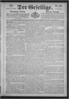 Der Gesellige : Graudenzer Zeitung 1897.11.23, Jg. 72, No. 274