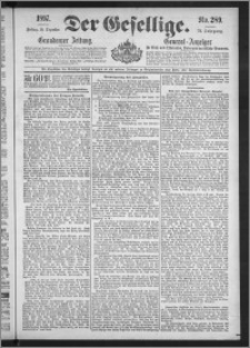 Der Gesellige : Graudenzer Zeitung 1897.12.10, Jg. 72, No. 289