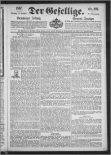 Der Gesellige : Graudenzer Zeitung 1897.12.14, Jg. 72, No. 292