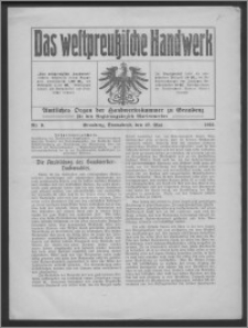 Das Westpreussische Handwerk : Amtliches Organ der Handwerkskammer zu Graudenz für den Regierungsbezirk Marienwerder 1916, R. 2, Nr 9