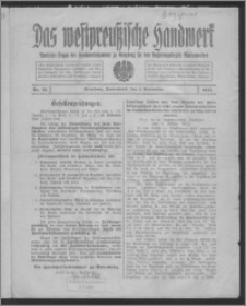 Das Westpreussische Handwerk : Amtliches Organ der Handwerkskammer zu Graudenz für den Regierungsbezirk Marienwerder 1917, R. 3, Nr 23