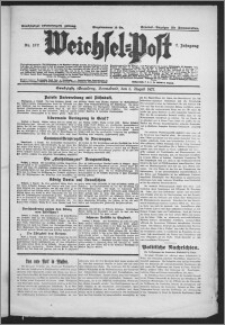 Weichsel-Post : Grudziądzer (Graudenzer) Zeitung 1927.08.06, Jg. 7, Nr 177