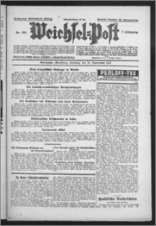 Weichsel-Post : Grudziądzer (Graudenzer) Zeitung 1927.09.25, Jg. 7, Nr 219