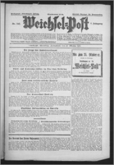 Weichsel-Post : Grudziądzer (Graudenzer) Zeitung 1927.10.22, Jg. 7, Nr 242