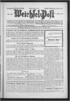 Weichsel-Post : Grudziądzer (Graudenzer) Zeitung 1927.10.27, Jg. 7, Nr 246