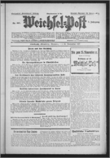 Weichsel-Post : Grudziądzer (Graudenzer) Zeitung 1927.11.22, Jg. 7, Nr 267
